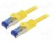 Patch cord  S/FTP  6a  lanko  Cu  LSZH  žlutá  3m  26AWG  -20÷75°C