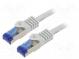 Patch cord  S/FTP  6a  lanko  Cu  LSZH  šedá  5m  26AWG  -20÷75°C