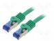 Patch cord  S/FTP  6a  lanko  Cu  LSZH  zelená  5m  26AWG  -20÷75°C