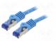 Patch cord  S/FTP  6a  lanko  Cu  LSZH  modrá  5m  26AWG  -20÷75°C