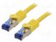 Patch cord  S/FTP  6a  lanko  Cu  LSZH  žlutá  5m  26AWG  -20÷75°C