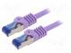 Patch cord  S/FTP  6a  lanko  Cu  LSZH  fialová  5m  26AWG  -20÷75°C