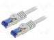 Patch cord  S/FTP  6a  lanko  Cu  LSZH  šedá  7,5m  26AWG  -20÷75°C