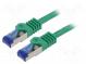 Patch cord  S/FTP  6a  lanko  Cu  LSZH  zelená  7,5m  26AWG  -20÷75°C
