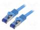 Patch cord  S/FTP  6a  lanko  Cu  LSZH  modrá  7,5m  26AWG  -20÷75°C