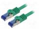 Patch cord  S/FTP  6a  lanko  Cu  LSZH  zelená  10m  26AWG  -20÷75°C
