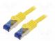 Patch cord  S/FTP  6a  lanko  Cu  LSZH  žlutá  10m  26AWG  -20÷75°C