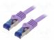 Patch cord  S/FTP  6a  lanko  Cu  LSZH  fialová  10m  26AWG  -20÷75°C
