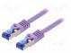Patch cord  S/FTP  6a  lanko  Cu  LSZH  fialová  15m  26AWG  -20÷75°C