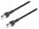 Patch cord  SF/UTP  5e  drát  Cu  PVC  černá  Dél  5m  24AWG  Žíly    8