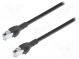 Patch cord  SF/UTP  5e  lanko  Cu  PVC  černá  Dél  3m  26AWG  Žíly    8