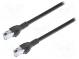 Patch cord  S/FTP  6a  lanko  Cu  PUR  černá  Dél  5m  26AWG  Žíly    8