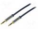 Kabel  Jack 3,5mm 3pin vidlice,z obou stran  5m  Povrch  zlacený