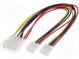 Rozbočovač  mini Molex zásuvka x2,Molex vidlice  0,2m