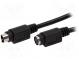 Kabel  PS/2 zásuvka,PS/2 vidlice  2m  černá  propojení 1  1