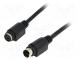 Kabel  PS/2 zásuvka,PS/2 vidlice  3m  černá  propojení 1  1