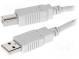 Kabel  USB 2.0  USB A vidlice, USB B vidlice  1m  šedá  Žíla  Cu