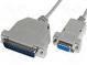 Kabel  D-Sub 25pin vidlice,D-Sub 9pin zásuvka  Dél  3m  Økab  5mm