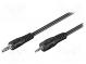 Kabel  Jack 2,5mm 3pin vidlice,Jack 3,5mm 3pin vidlice  2m