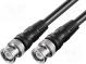 Kabel  50Ω  1m  BNC vidlice,z obou stran  černá