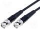 Kabel  50Ω  1,5m  BNC vidlice,z obou stran  černá