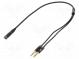 Kabel  Jack 3,5mm 3pin vidlice x2,Jack 3,5mm 4pin zásuvka