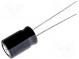 Kondenzátor  elektrolytický  THT  22uF  50VDC  Ø6,3x11mm  ±20%