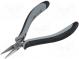 Kleště  rovné, půlkulaté, hladké povrchy pro uchopení  ESD  130mm