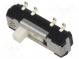 Přepínač  posuvný  pol  3  DP3T  0,2A/12VDC  ON-ON-ON  Montáž  SMT