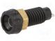 Zásuvka  banánek 4mm  10A  60VDC  23mm  černá  niklovaný