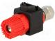 Zásuvka  banánek 4mm  60A  60VDC  červená  Kontakty  nikl  64mm