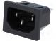 Konektor  napájecí AC  zásuvka  vidlice  10A  250VAC  IEC 60320
