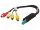 Konektor  pro panelová autorádia  Clarion  RCA  PIN 6