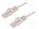 Patch cord  U/UTP  5e  lanko  CCA  PVC  šedá  1,5m  26AWG