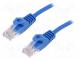 Patch cord  U/UTP  5e  lanko  CCA  PVC  modrá  1,5m  26AWG