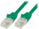 Patch cord  U/UTP  5e  lanko  CCA  PVC  zelená  5m  26AWG