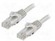 Patch cord  U/UTP  6  lanko  CCA  PVC  šedá  0,5m