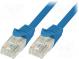 Patch cord  U/UTP  6  lanko  CCA  PVC  modrá  2m  24AWG