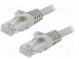 Patch cord  U/UTP  6  lanko  CCA  PVC  šedá  3m
