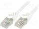 Patch cord  U/UTP  6  lanko  CCA  PVC  bílá  5m  24AWG