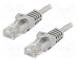 Patch cord  U/UTP  6  lanko  CCA  PVC  šedá  5m
