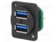 Zásuvka  USB A  kolíková lišta  dvojité  V  USB 3.0  Rozteč  1,27mm