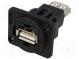 Spojka  USB A zásuvka,z obou stran  FT  V  USB 2.0  plast  19x24mm