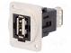 Spojka  USB A zásuvka,z obou stran  FT  V  USB 2.0  kov  19x24mm