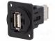 Spojka  USB A zásuvka,z obou stran  FT  V  USB 2.0  kov  19x24mm