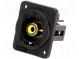 Spojka  RCA zásuvka,z obou stran  Pouz  standard XLR  19x24mm