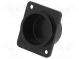 Záslepka  černá  kov  Pouz  standard XLR  Rozteč otvorů  19x24mm