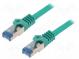 Patch cord  S/FTP  6a  lanko  Cu  LSZH  zelená  1,5m  27AWG