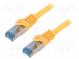 Patch cord  S/FTP  6a  lanko  Cu  LSZH  žlutá  1,5m  27AWG