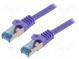 Patch cord  S/FTP  6a  lanko  Cu  LSZH  fialová  2m  27AWG